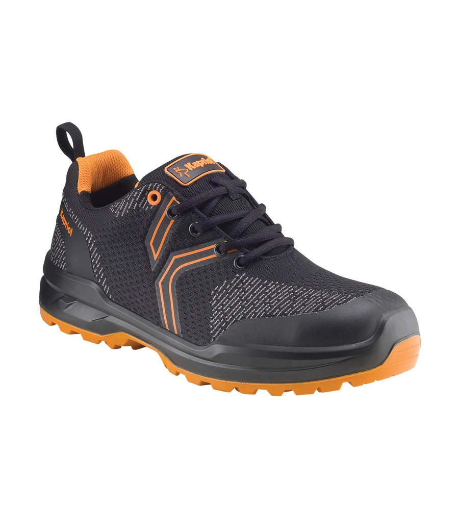 Scarpe antinfortunistiche da lavoro mars nero/arancio s1p src, tg 42 - kapriol