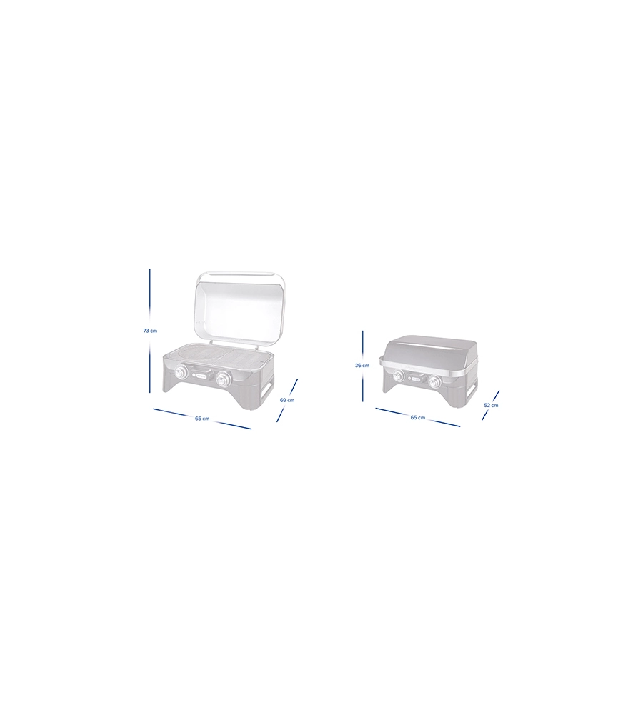 Barbecue a gas campingaz "attitude 2100 ex" 2 bruciatori