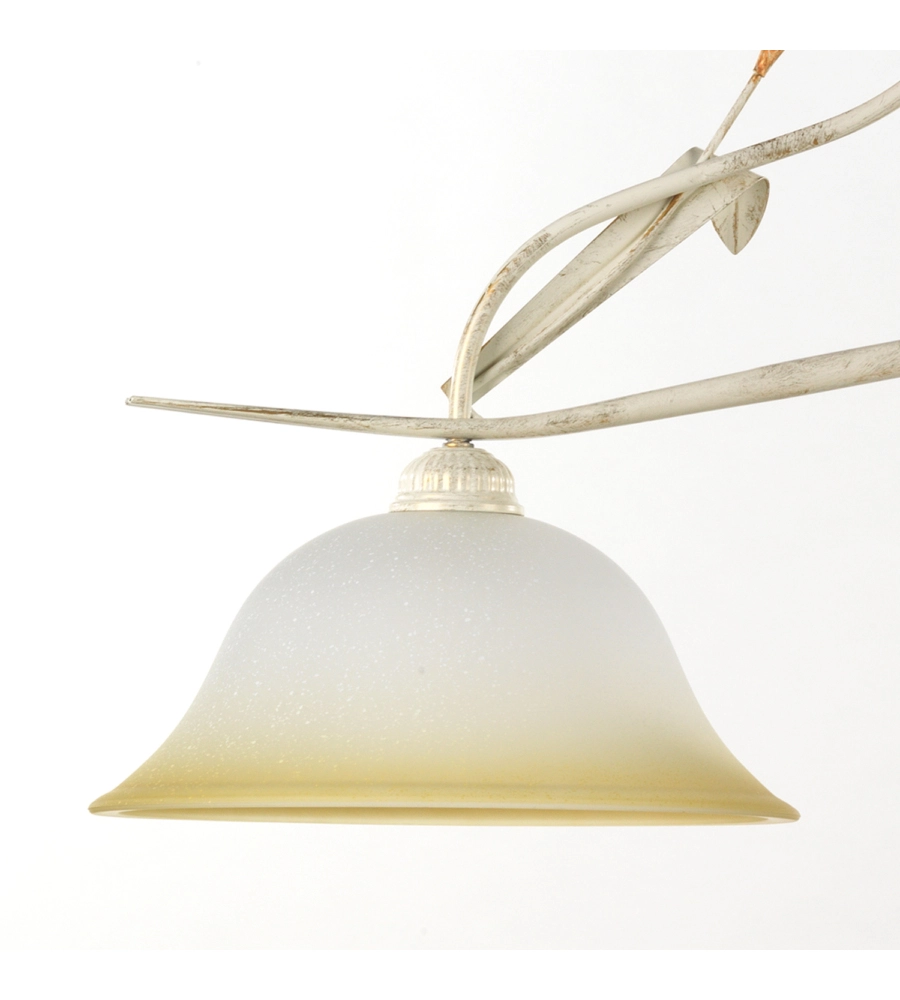 Lampada a sospensione "lucrezia" avorio, e27