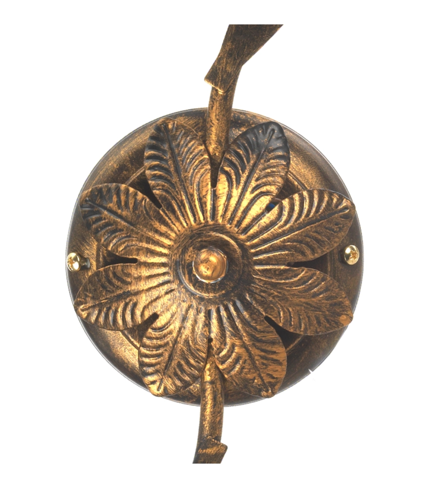Plafoniera "arianna" due luci color bronzo, e14