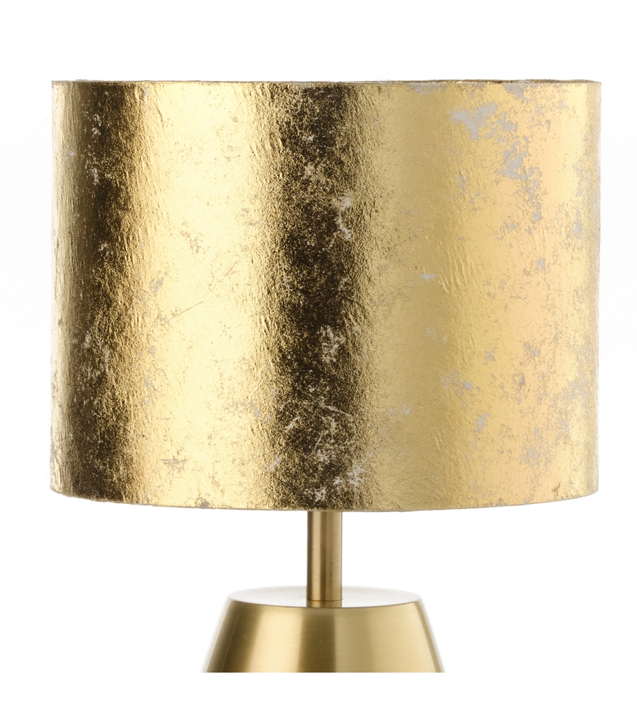 Lampada "kint" in metallo nera e oro, e27
