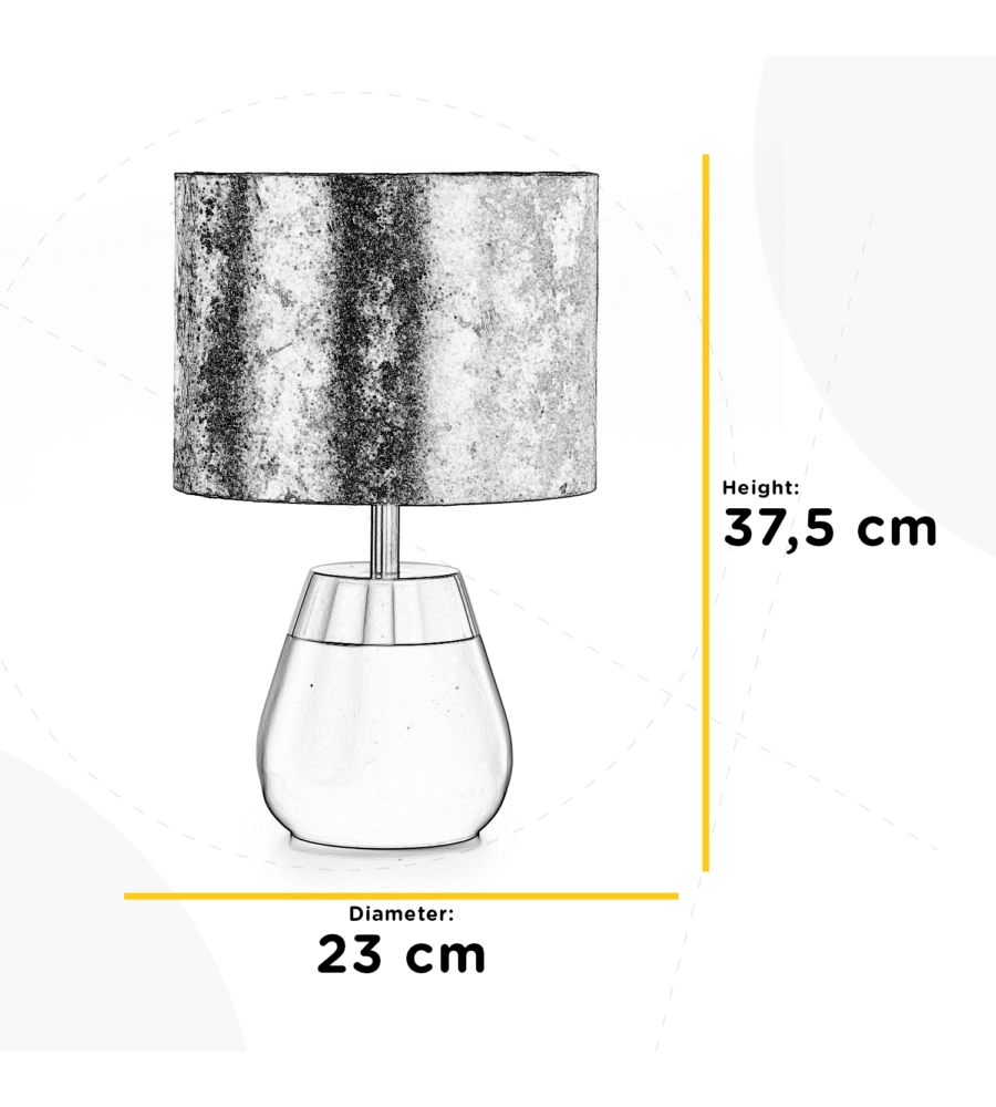Lampada 'kint' in metallo nera e oro, e27