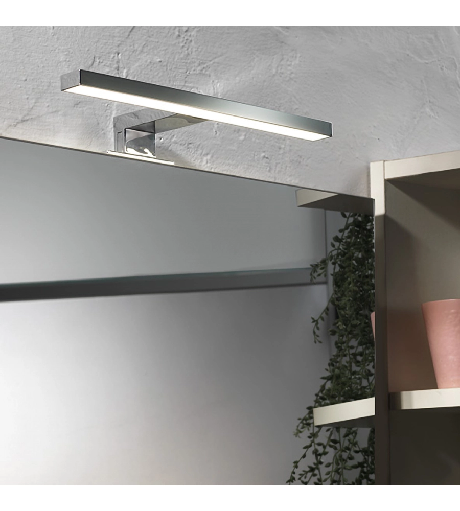 Applique led "nemo" in metallo lucido 30 cm, 4,5w