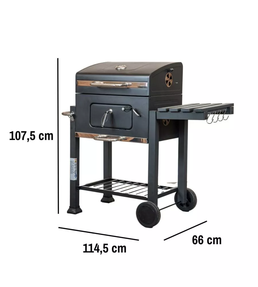 BARBECUE A CARBONE ARNOLD "PRIMO" CON GRIGLIA 41X27,5 CM