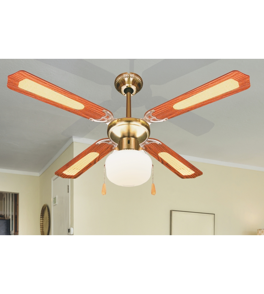 Ventilatore da soffitto legno 70w