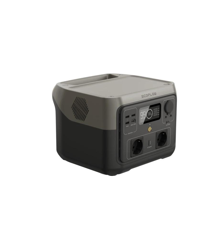 Power station portatile a batteria ecoflow "river 2 max" 1000 w