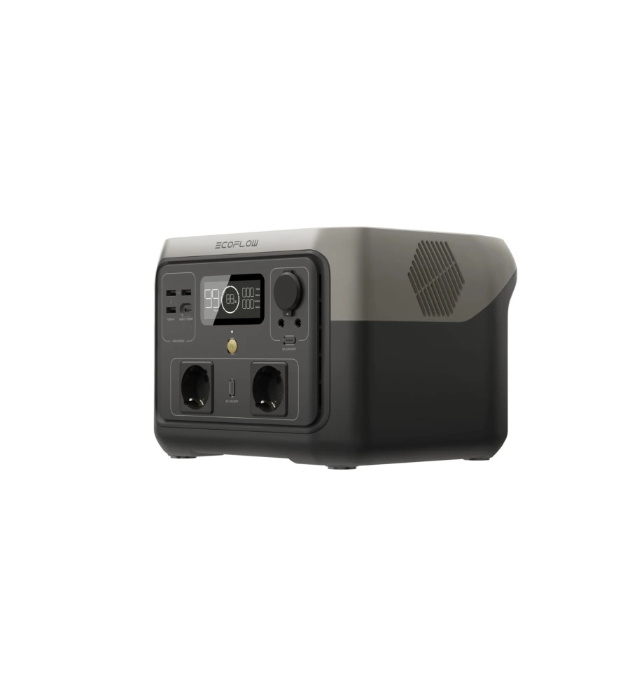 Power station portatile a batteria ecoflow "river 2 max" 1000 w