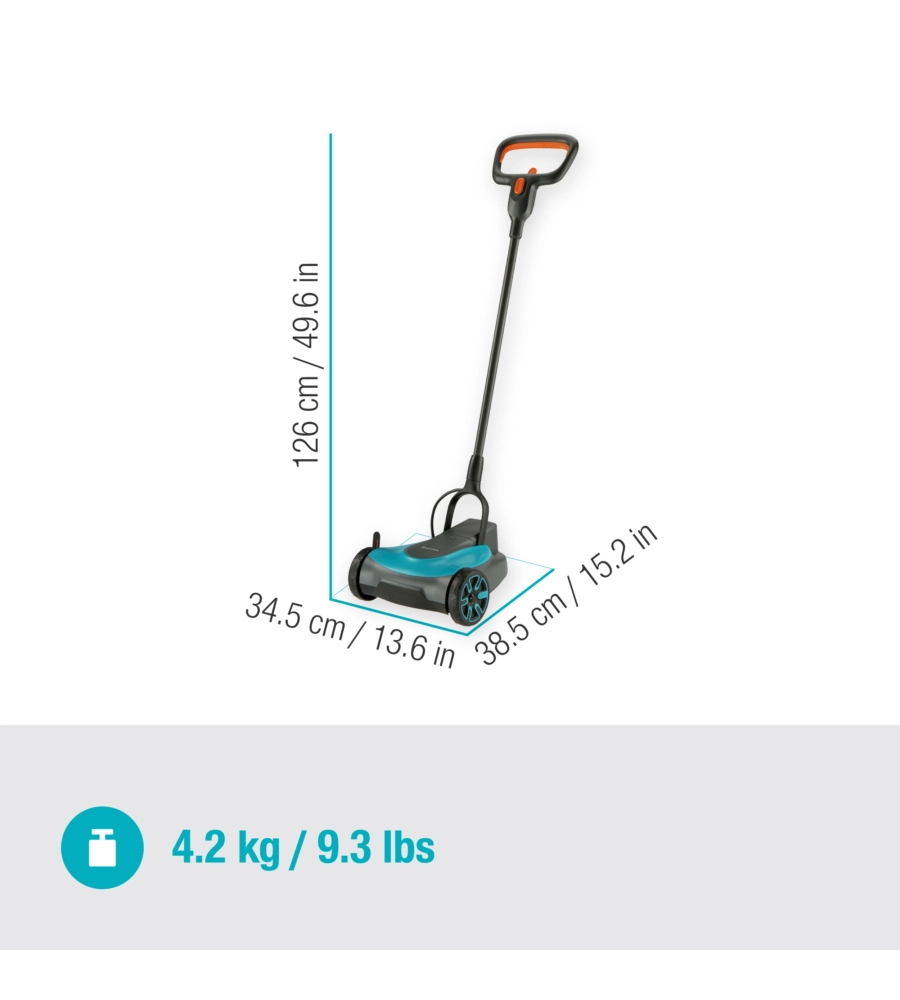 Tagliaerba a batteria gardena 'handymower 22' taglio da 22 cm 18 v solo corpo macchina