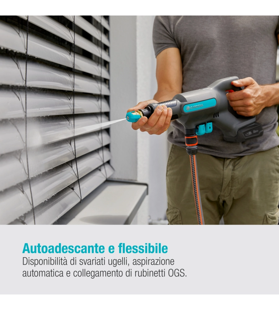 Idropulitrice a batteria a freddo "acquaclean" 24 bar 18v, solo corpo macchina