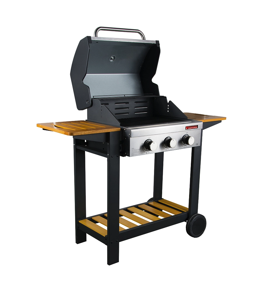 Barbecue a gas sandrigarden "oceania" 3 bruciatori 130x58x115 cm