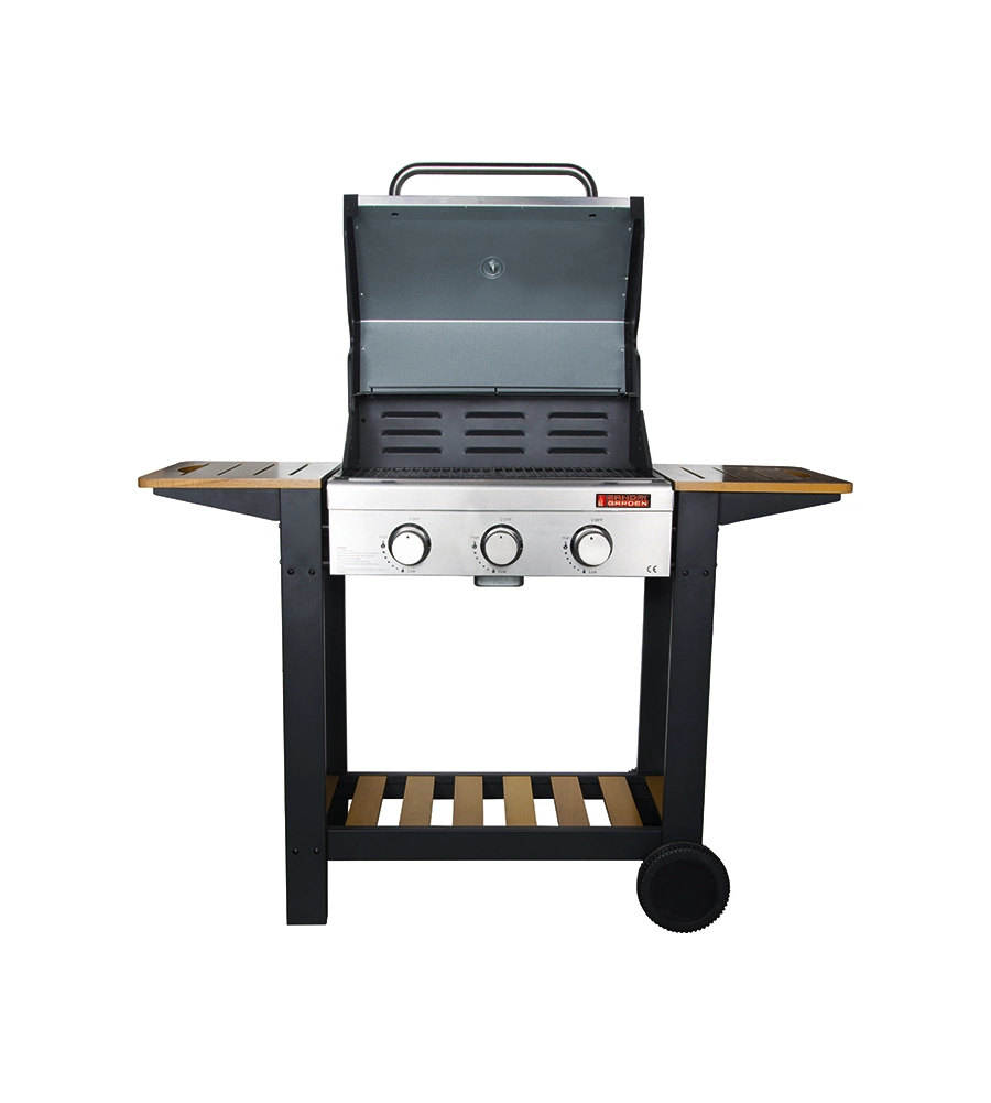 Barbecue a gas sandrigarden "oceania" 3 bruciatori 130x58x115 cm