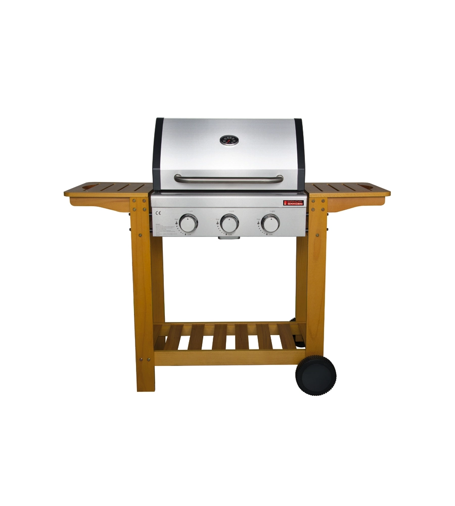 Barbecue a gas sandrigarden "australia" 3 bruciatori 130x58x105 cm
