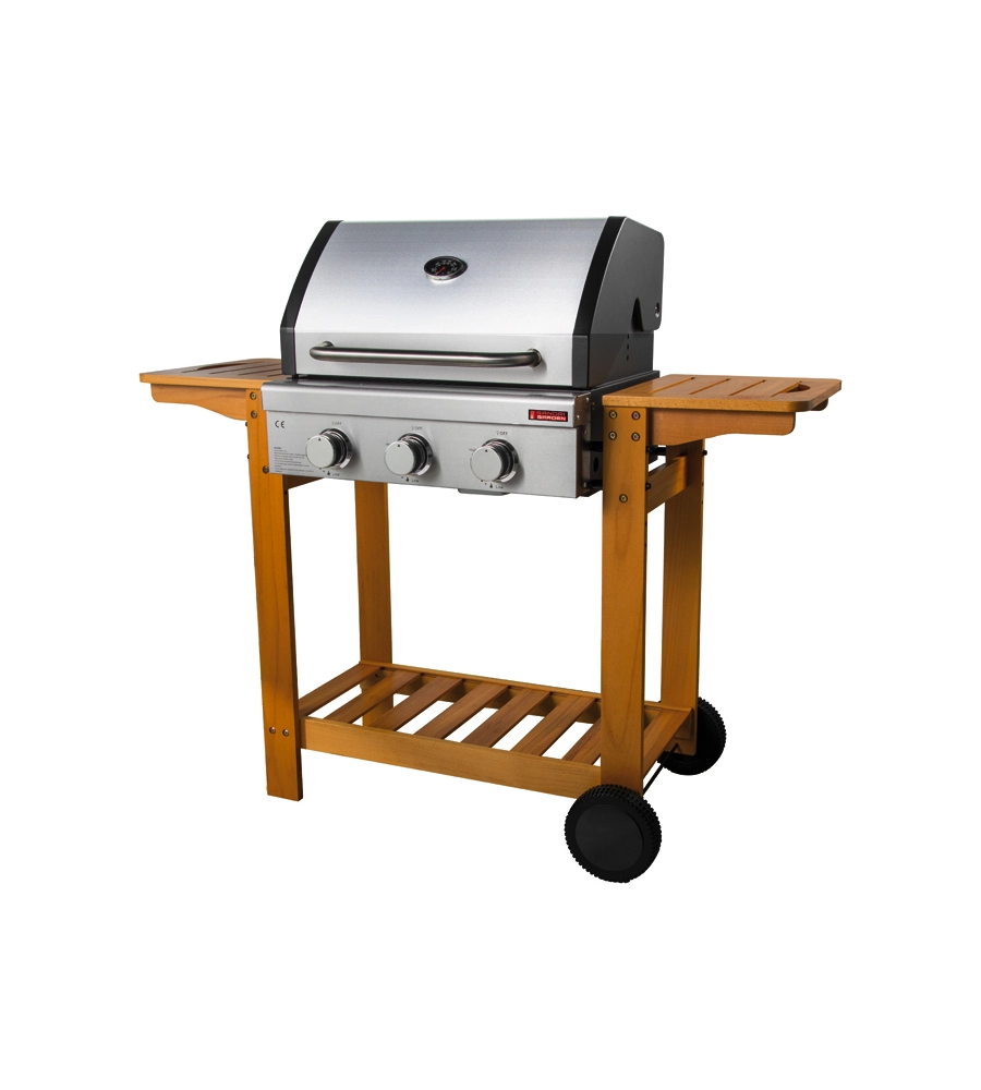 Barbecue a gas sandrigarden "australia" 3 bruciatori 130x58x105 cm