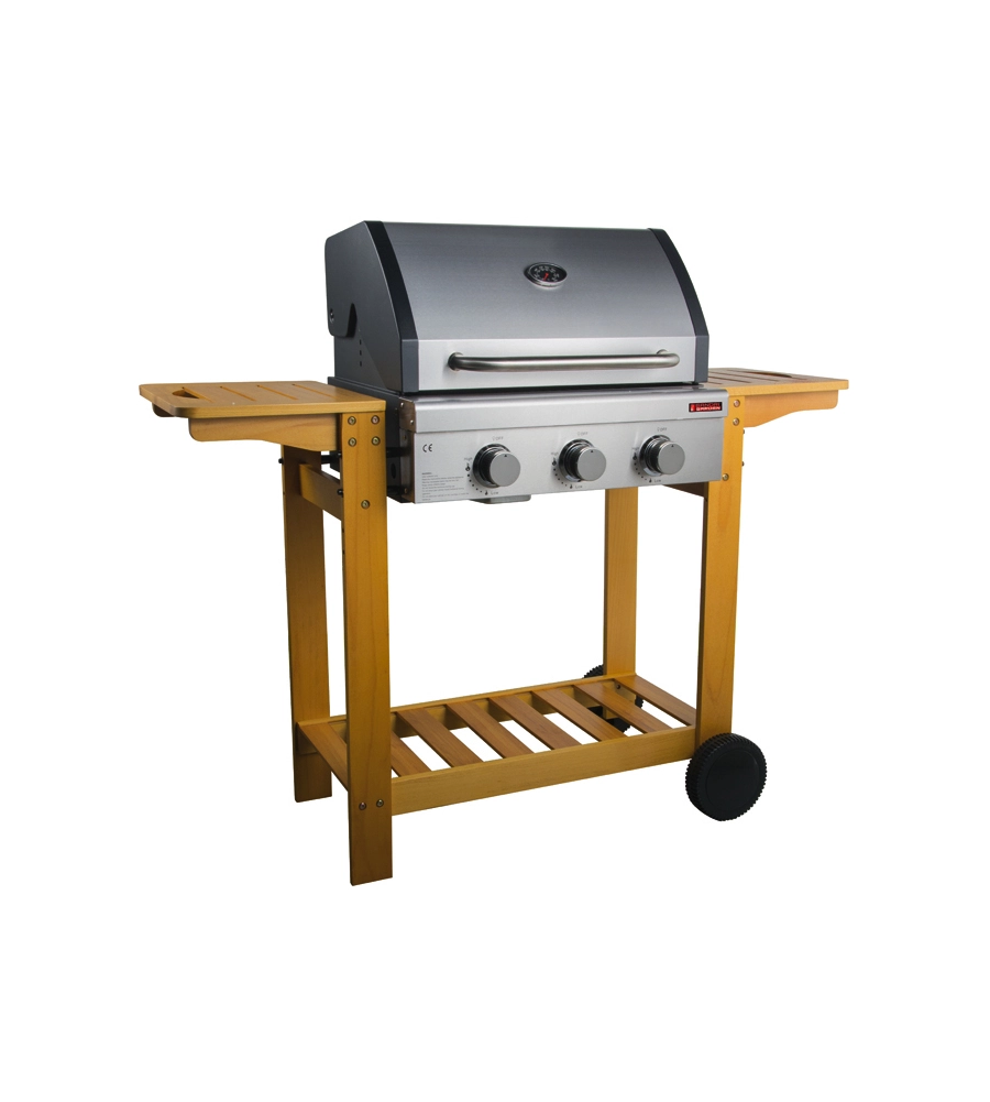 Barbecue a gas sandrigarden "australia" 3 bruciatori 130x58x105 cm
