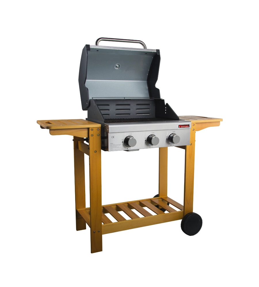 Barbecue a gas sandrigarden "australia" 3 bruciatori 130x58x105 cm