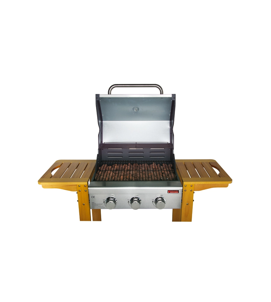 Barbecue a gas sandrigarden "australia" 3 bruciatori 130x58x105 cm
