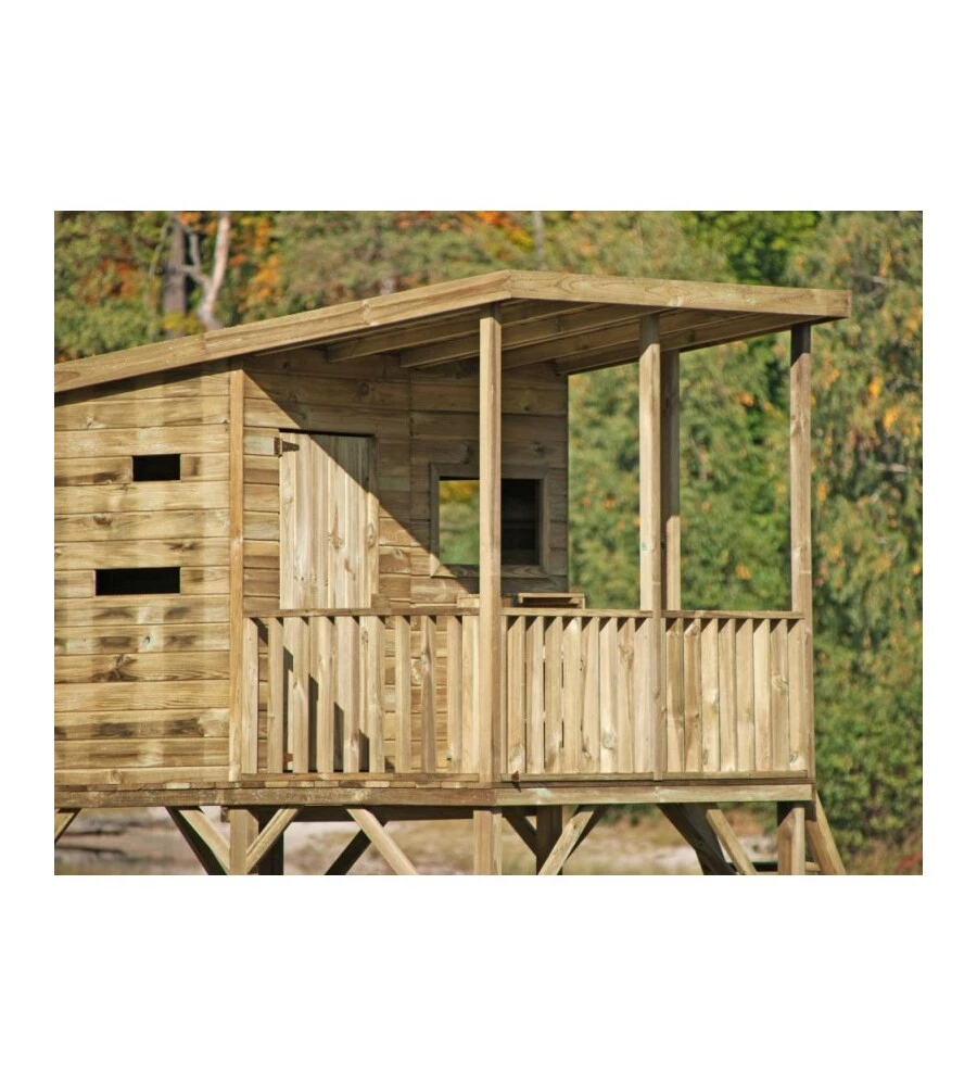 Casetta da giardino per bambini in legno domus "angelo" 220x174,5x272 cm