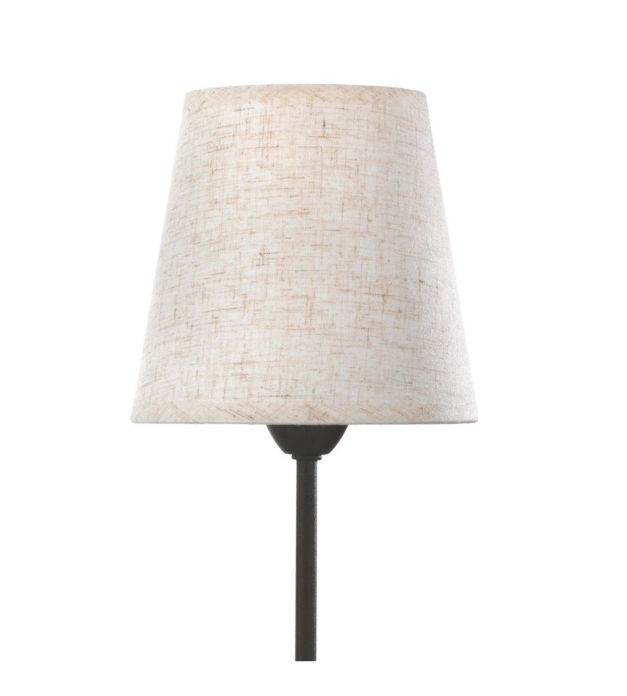 Lampada da tavolo "loris" nero e sabbia, e14