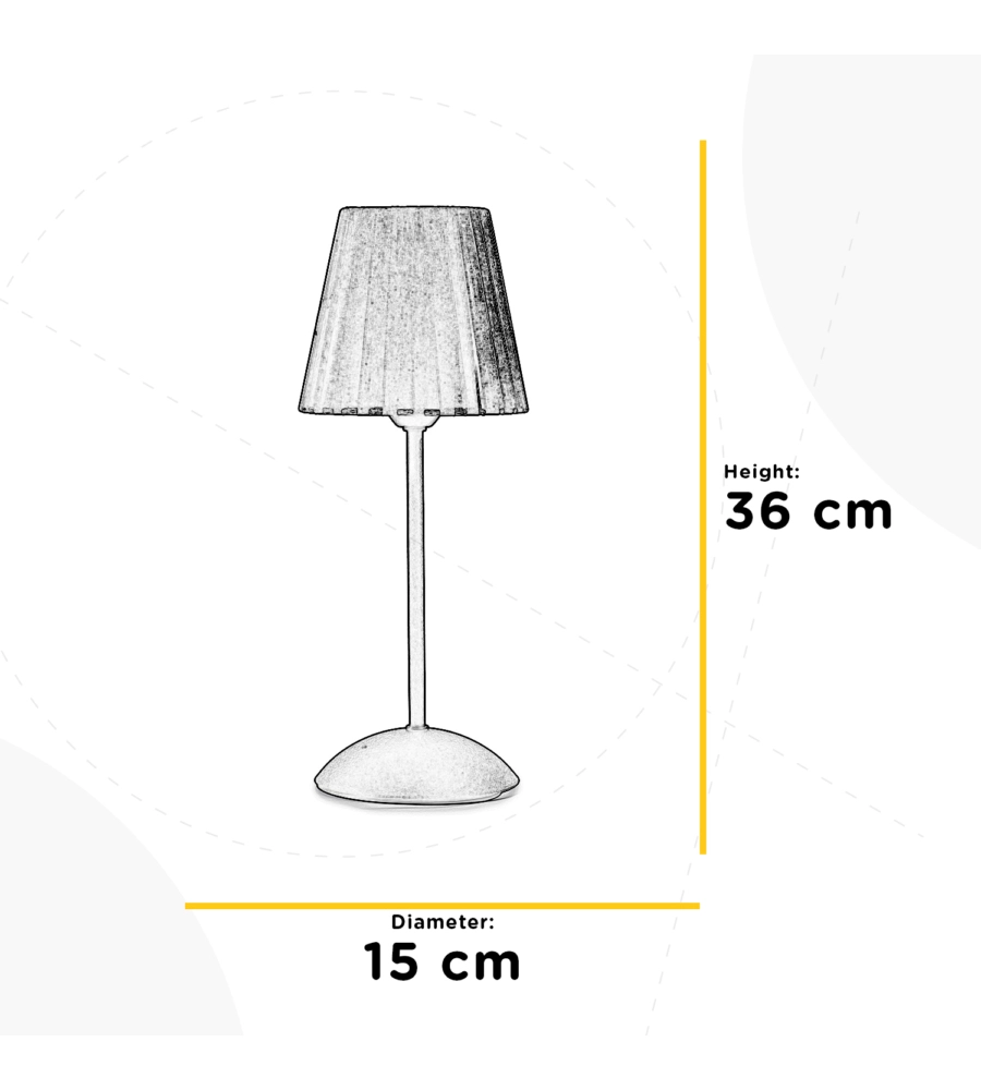 Lampada da tavolo 'loris' nero, e14