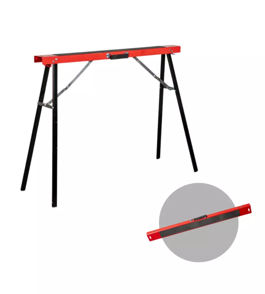 CAVALLETTO DA LAVORO PIEGHEVOLE EASY SYSTEM CON MANIGLIA CON PORTATA 125 KG 99,8X39,2XH80 CM