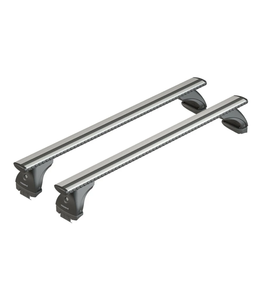 Set completo barre portatutto "evos 242 silenzio l" in alluminio - nk242ebl