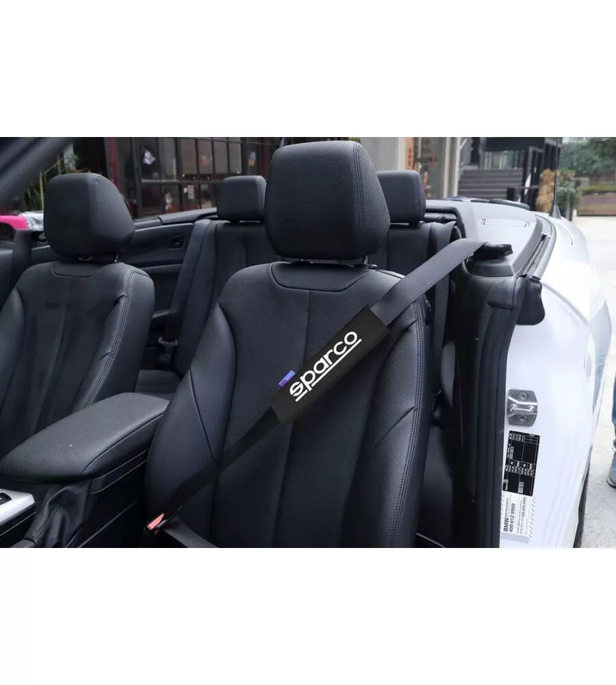 Passacintura per auto sparco nero 2 pezzi
