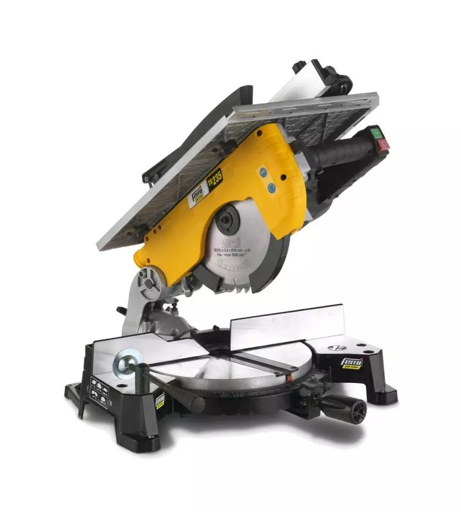Troncatrice per legno "tr235" con lama diametro 250 mm, 1800 w - femi