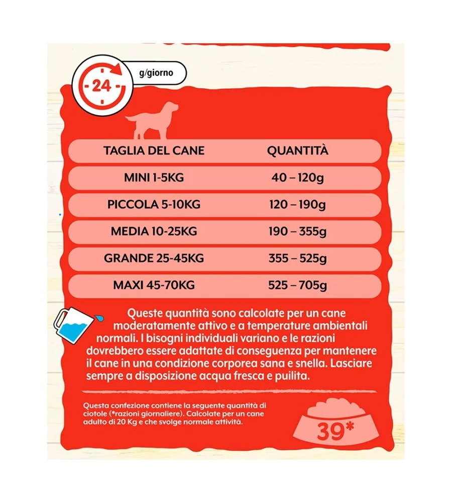 Crocchette per cani purina friskies adulto di tutte le taglie con manzo, cereali e verdure 12 kg