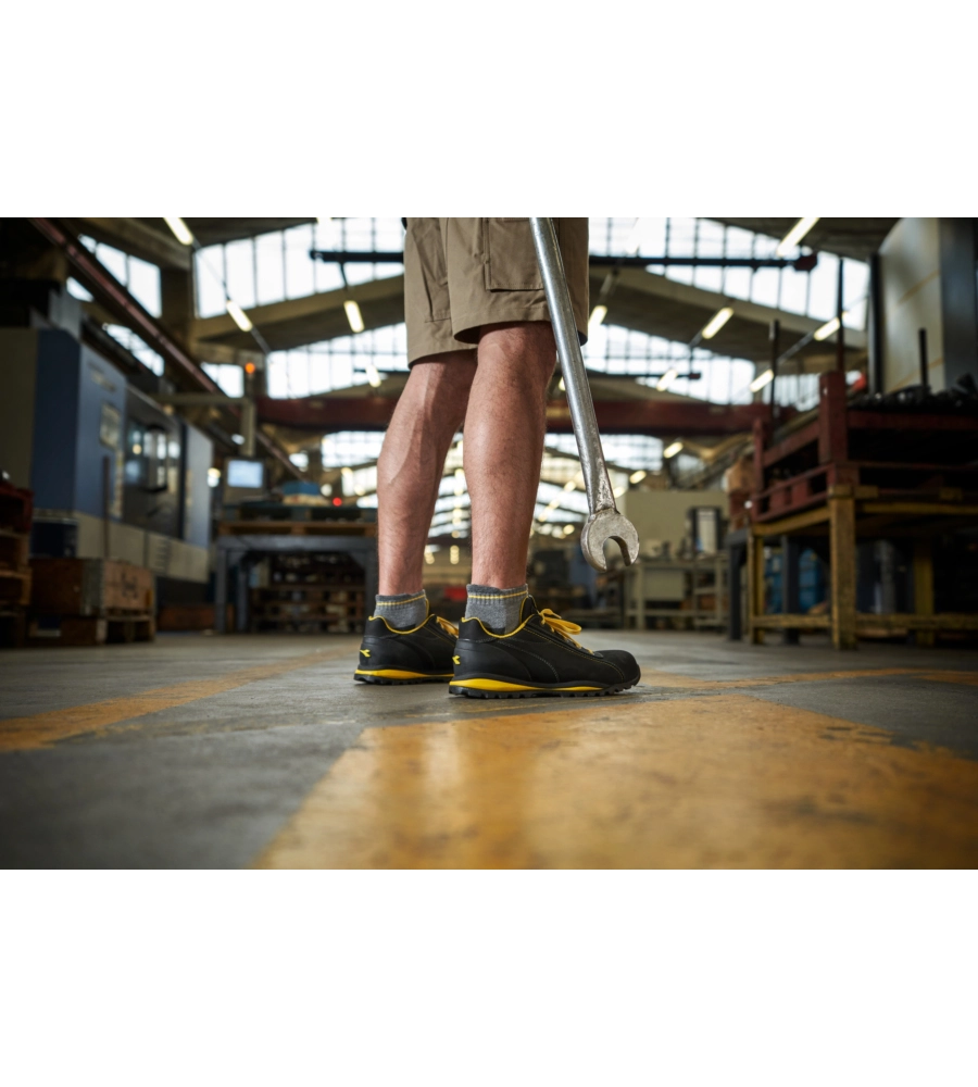 15 paia calza cortissima da lavoro anti-infortunistica "wrk04" colore nero, tg 39/42 - wrk