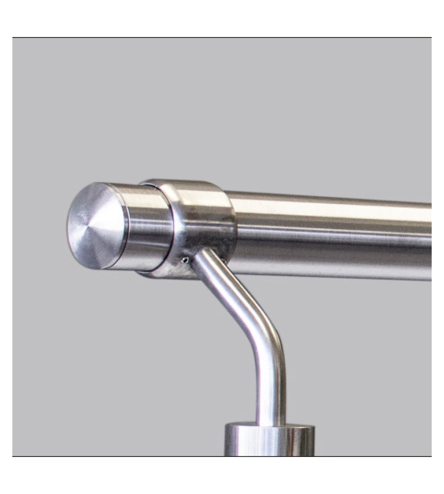 Corrimano tondo in acciaio inox da 2 metri
