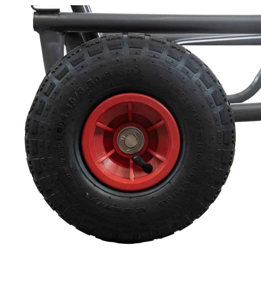 CARRELLO PORTALEGNA A 2 POSIZIONI EUROGARDEN IN METALLO VERNICIATO PORTATA 250 KG 57X56X117 CM