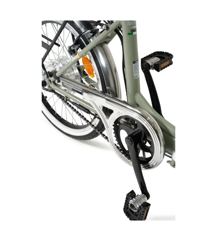 Bici elettrica pieghevole i-bike "fold green" 20" 20 km verde