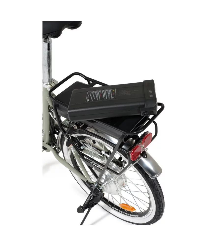 Bici elettrica pieghevole i-bike "fold green" 20" 20 km verde