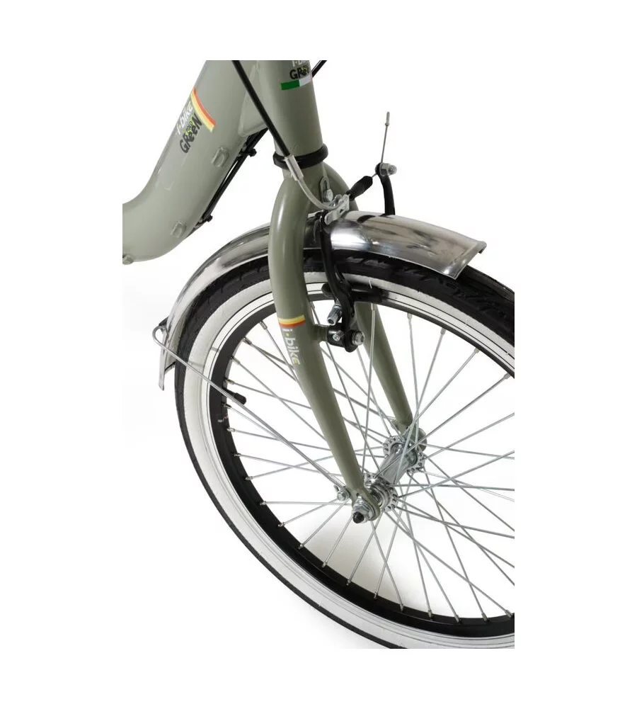 Bici elettrica pieghevole i-bike "fold green" 20" 20 km verde