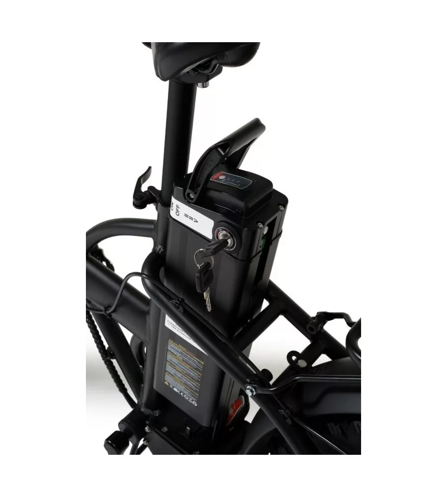 Bici elettrica pieghevole i-bike "fat kong" 20" 40 km nera