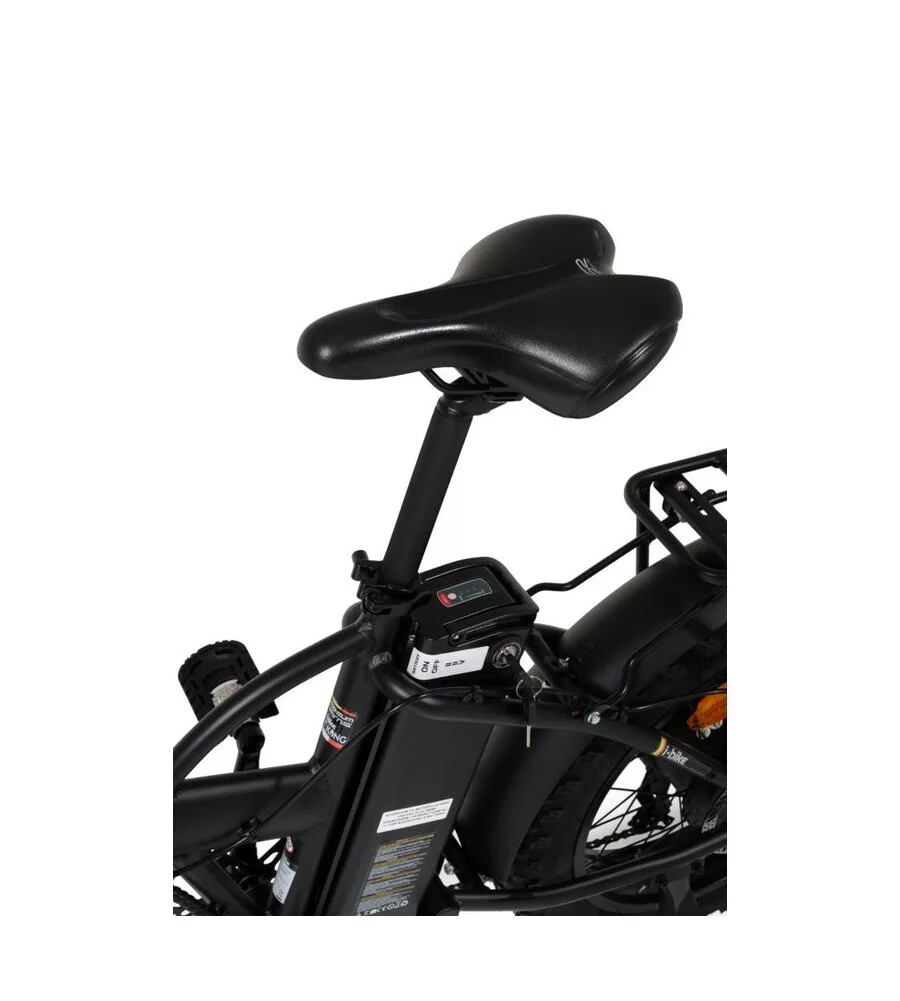 Bici elettrica pieghevole i-bike "fat kong" 20" 40 km nera