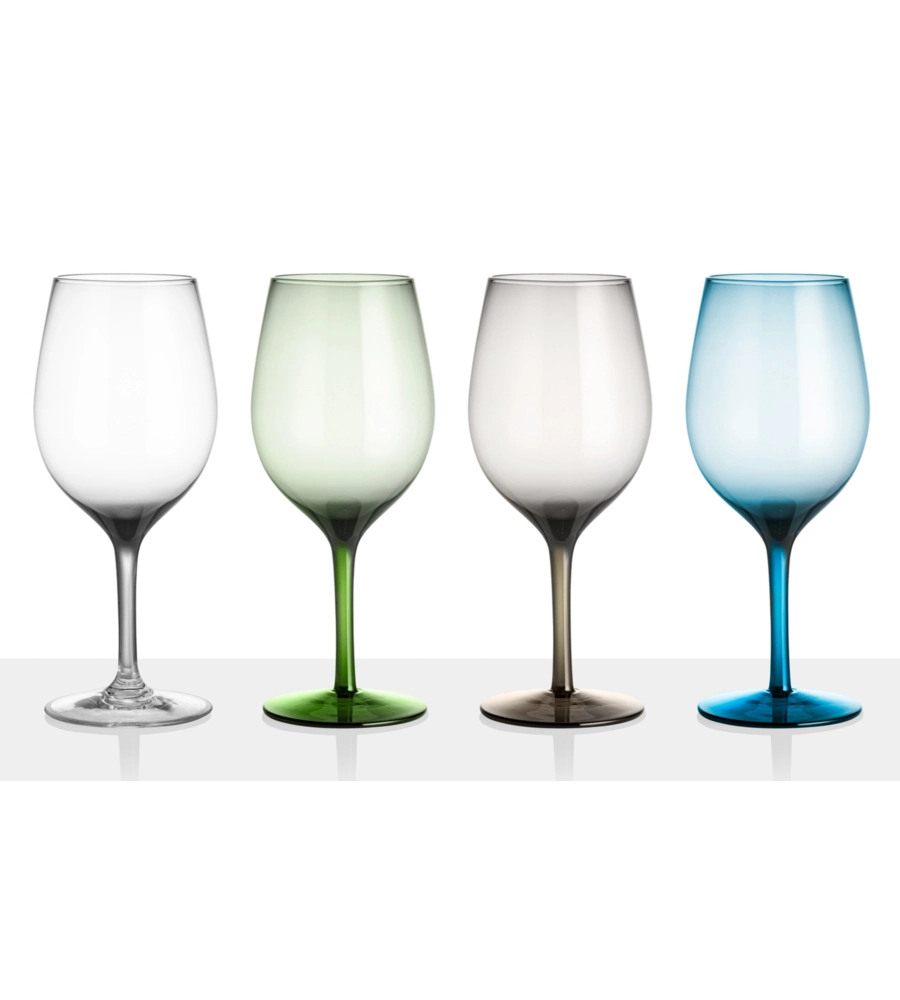 Set 4 wineglass onda/jazz