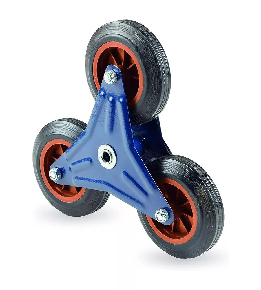 Carrello trasporto per scale con portata massima di 120 kg essenza 22x31 cm