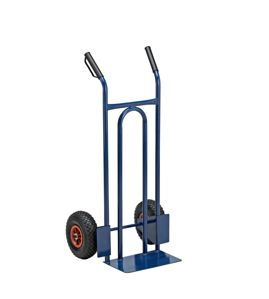 Carrello per trasporto universale con ruote pneumatiche e portata massima di 200 kg essenza 48x52x110 cm