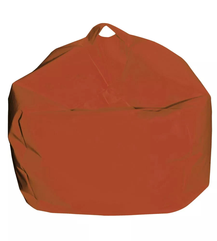 Pouf armonia "comodone" in nylon arancione 65x65x62 cm