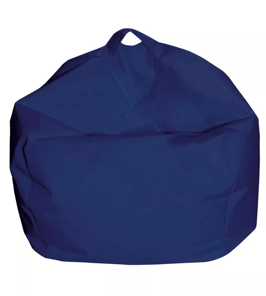 Pouf armonia "comodone" in nylon blu 65x65x62 cm