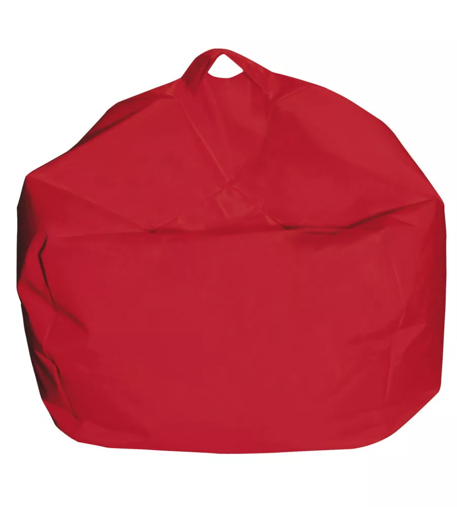 Pouf armonia "comodone" in nylon rosso 65x65x62 cm