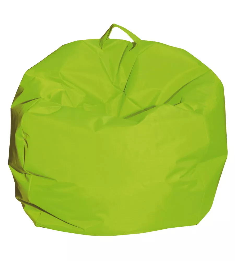 Pouf armonia "comodone" in nylon verde 65x65x62 cm