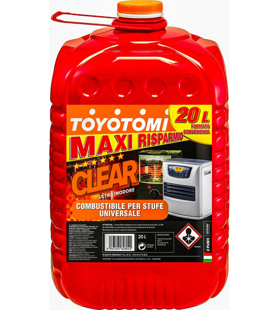 Combustibile Liquido toyotomi Clear, 20 Litri in vendita online