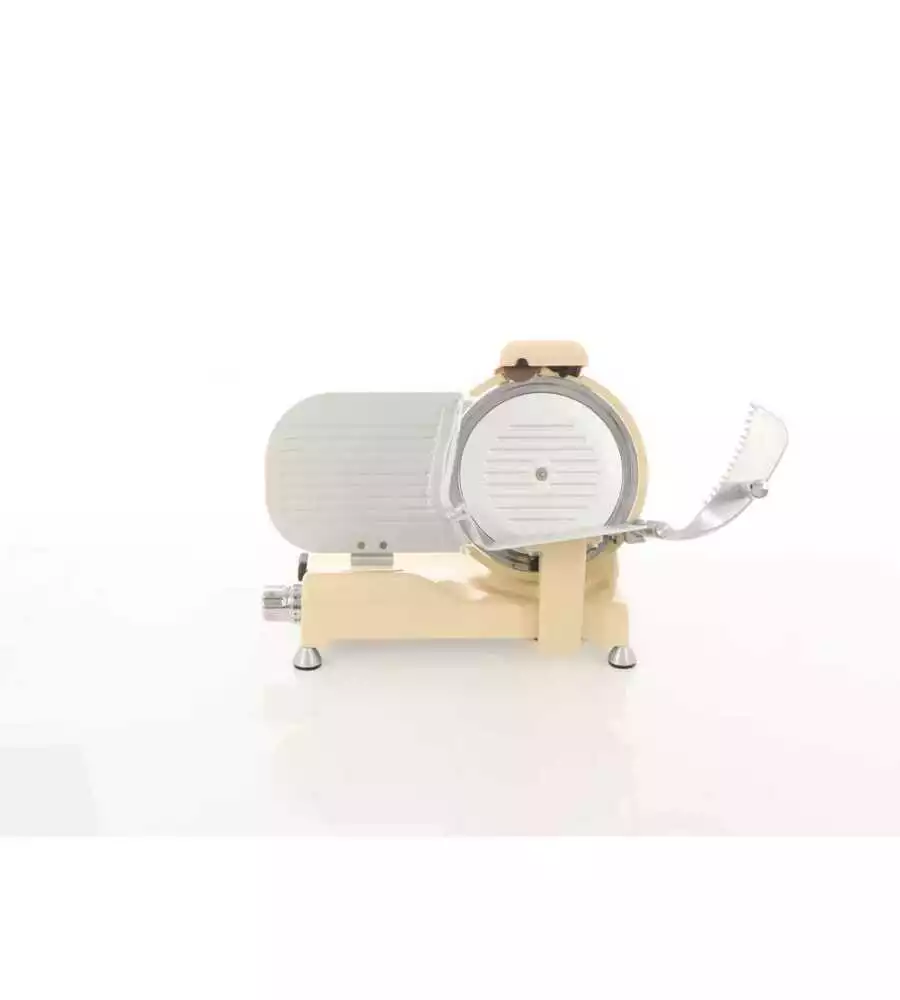 Affettatrice "ivory vintage" avorio, con lama temperata 250 mm - 140w