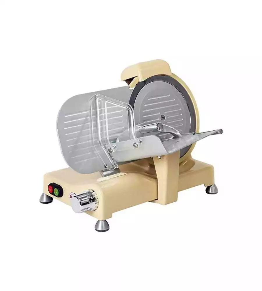 Affettatrice "ivory vintage" avorio, con lama temperata 250 mm - 140w
