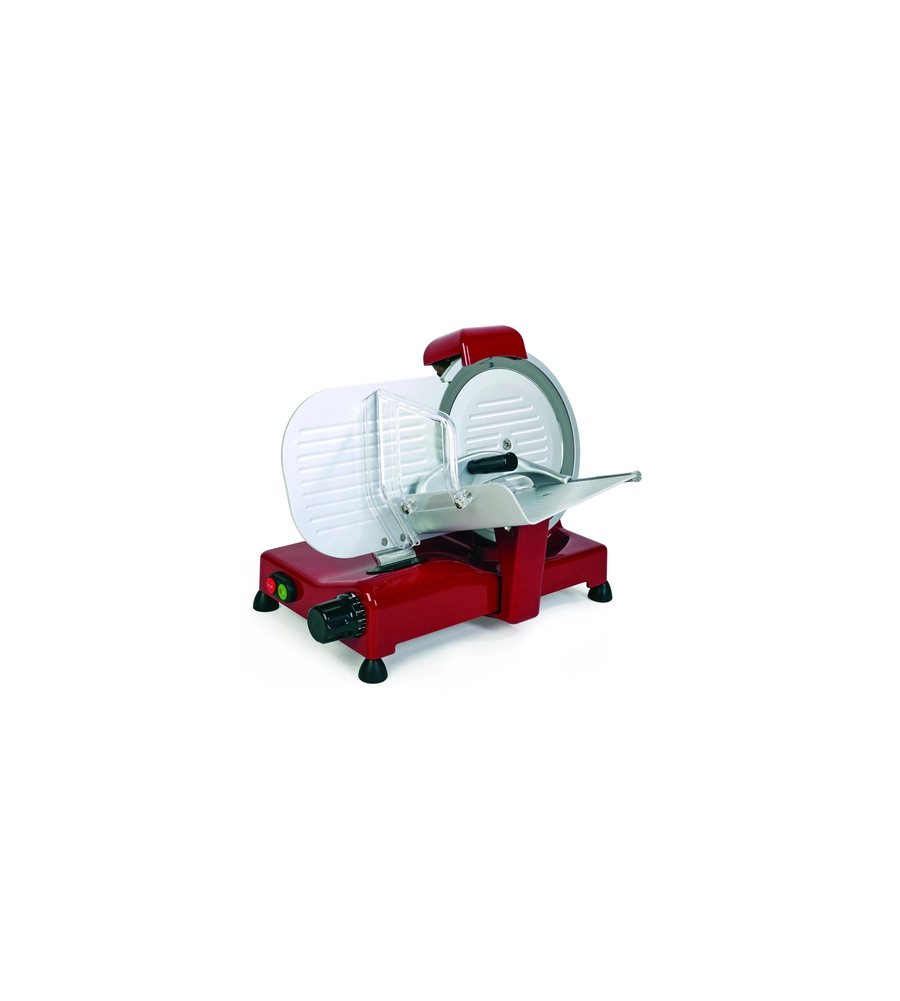 Affettatrice "ivory vintage" rosso, con lama temperata 250 mm - 140w