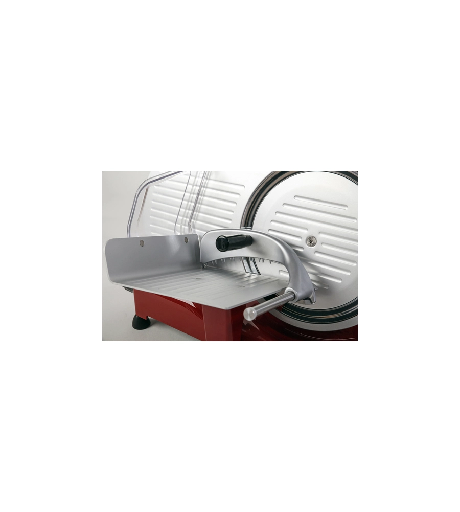Affettatrice "ivory vintage" rosso, con lama temperata 250 mm - 140w