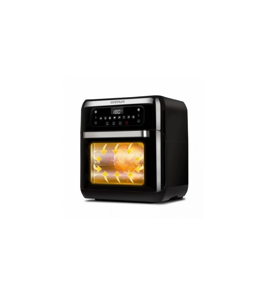 Friggitrice forno ad aria calda "friggisano" nera, 11 lt