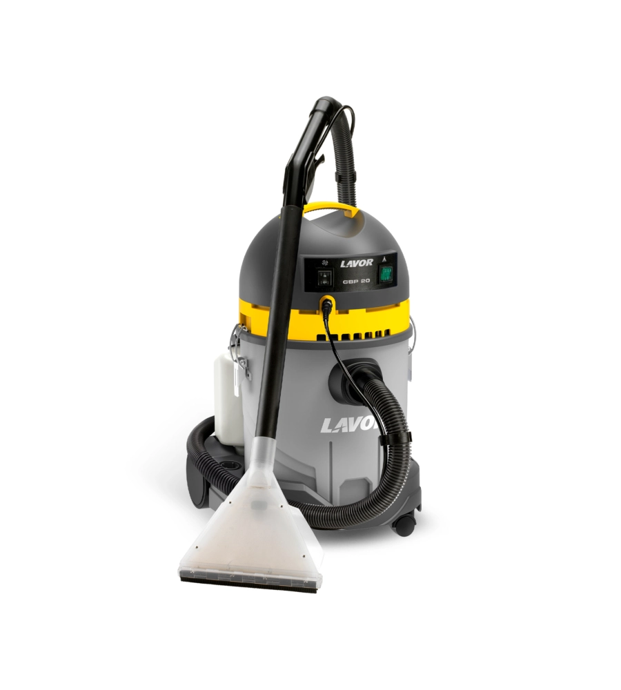 Aspirapolvere liquidi lavamoquette elettrica lavor "gbp-20" 1400w 20 lt 70 l/s